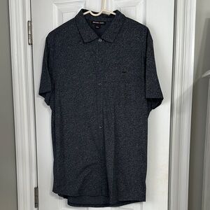 Michael Kors Men's Dark Gray Button Down Shirt